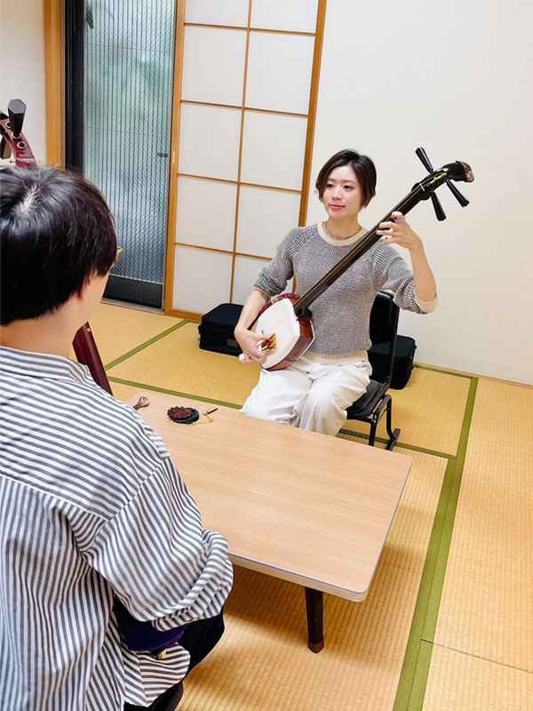 加賀丈子 津軽三味線教室・岡本町会館教室